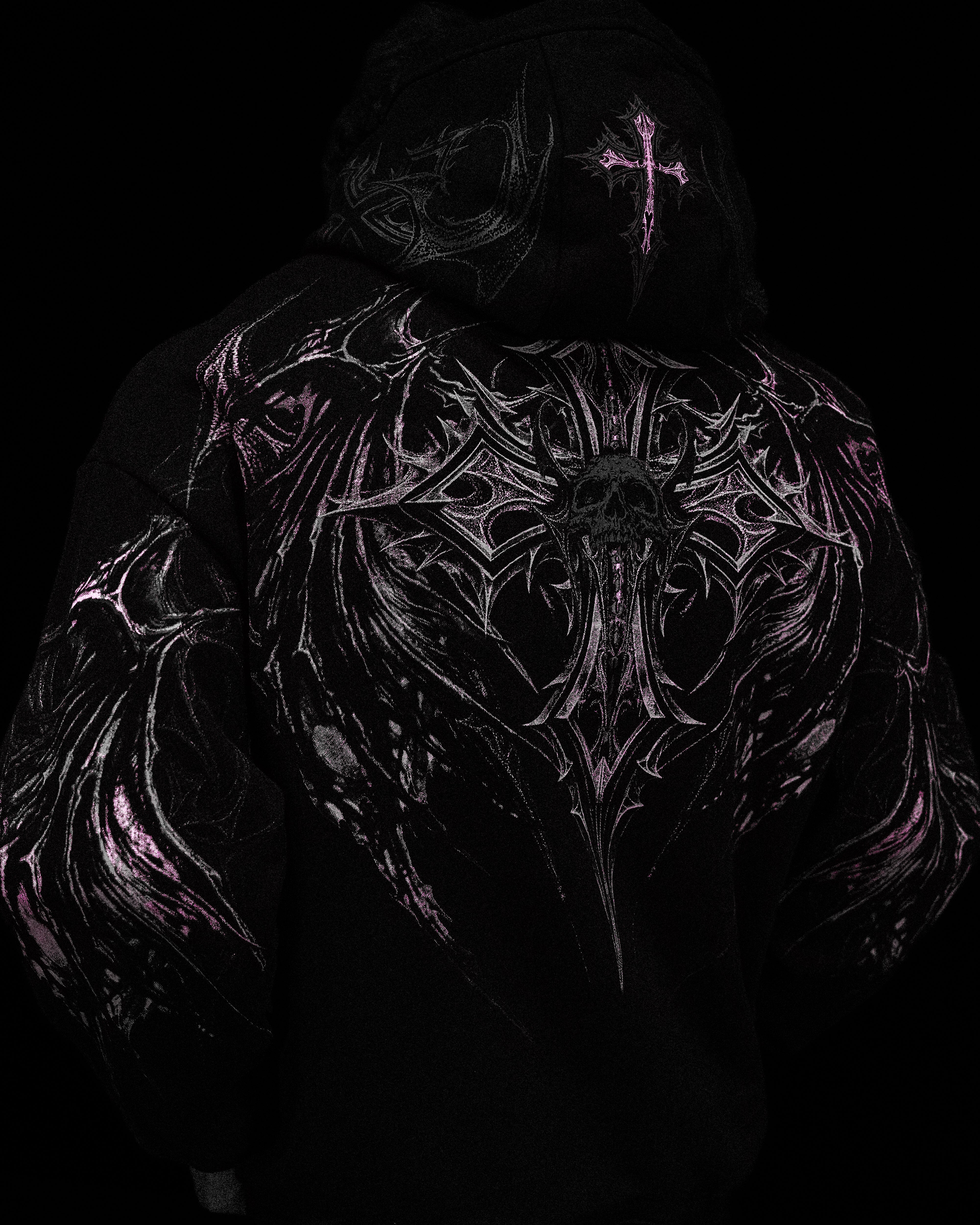 Nightfall Oversized Pullover Hoodie [BLOSSOM PINK] – Breathedivinity