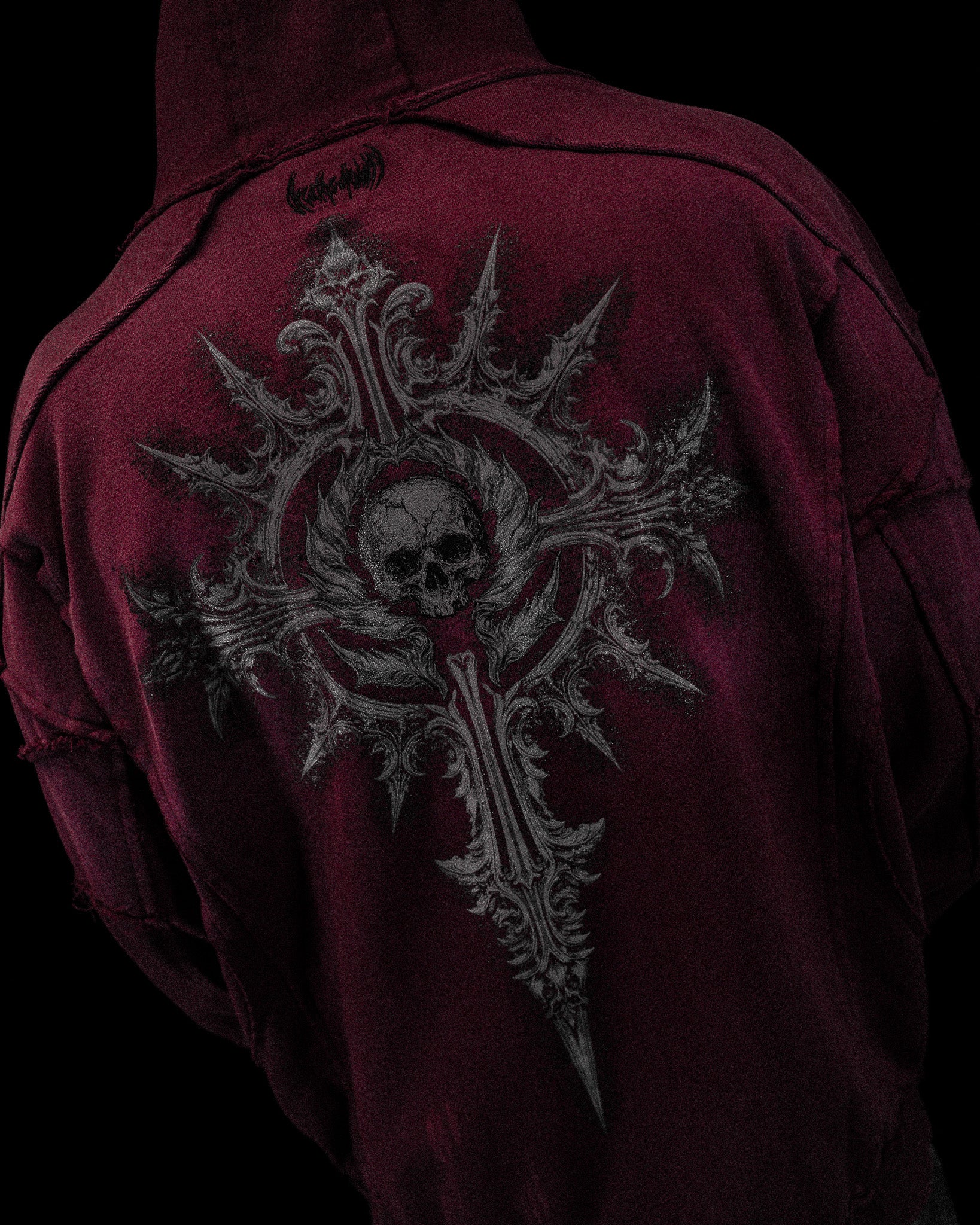 Ruined Oversized Zip-up Hoodie [VIOLA] – Breathedivinity