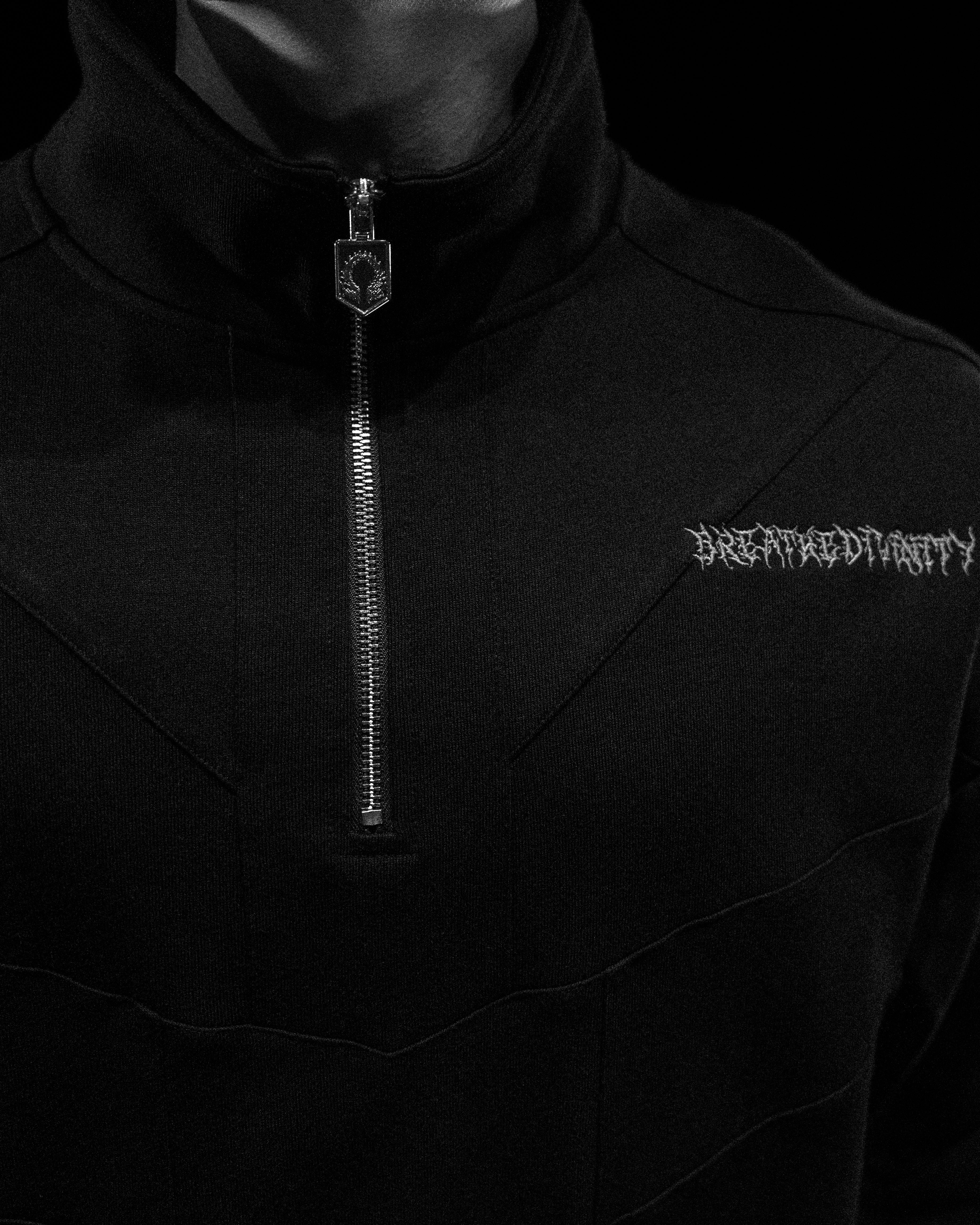937 Embroidered Tactical Oversized Full-Zip Jacket [VOID BLACK