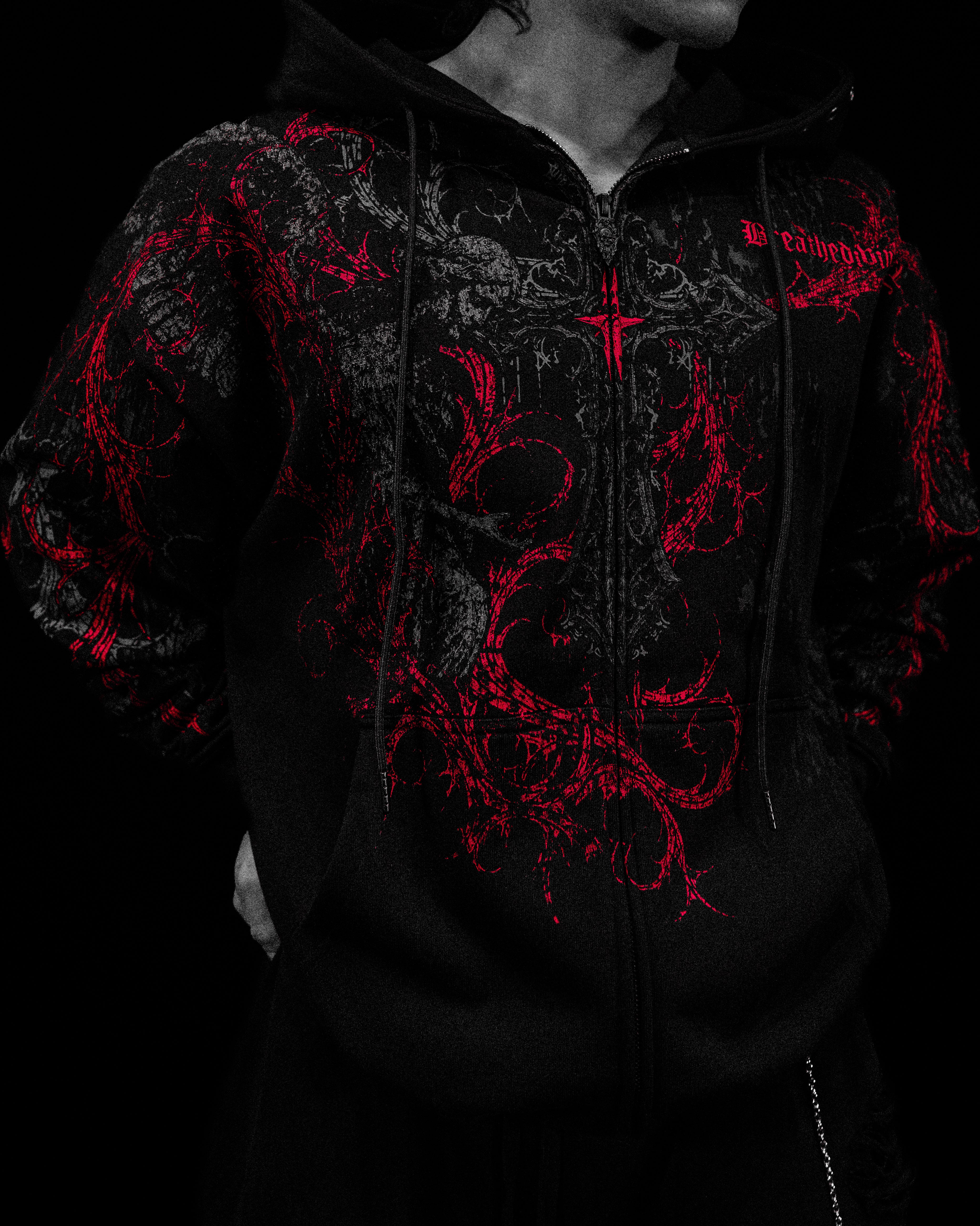 Sanctuary Oversized Zip-up Hoodie [NIGHTMARE] – Breathedivinity