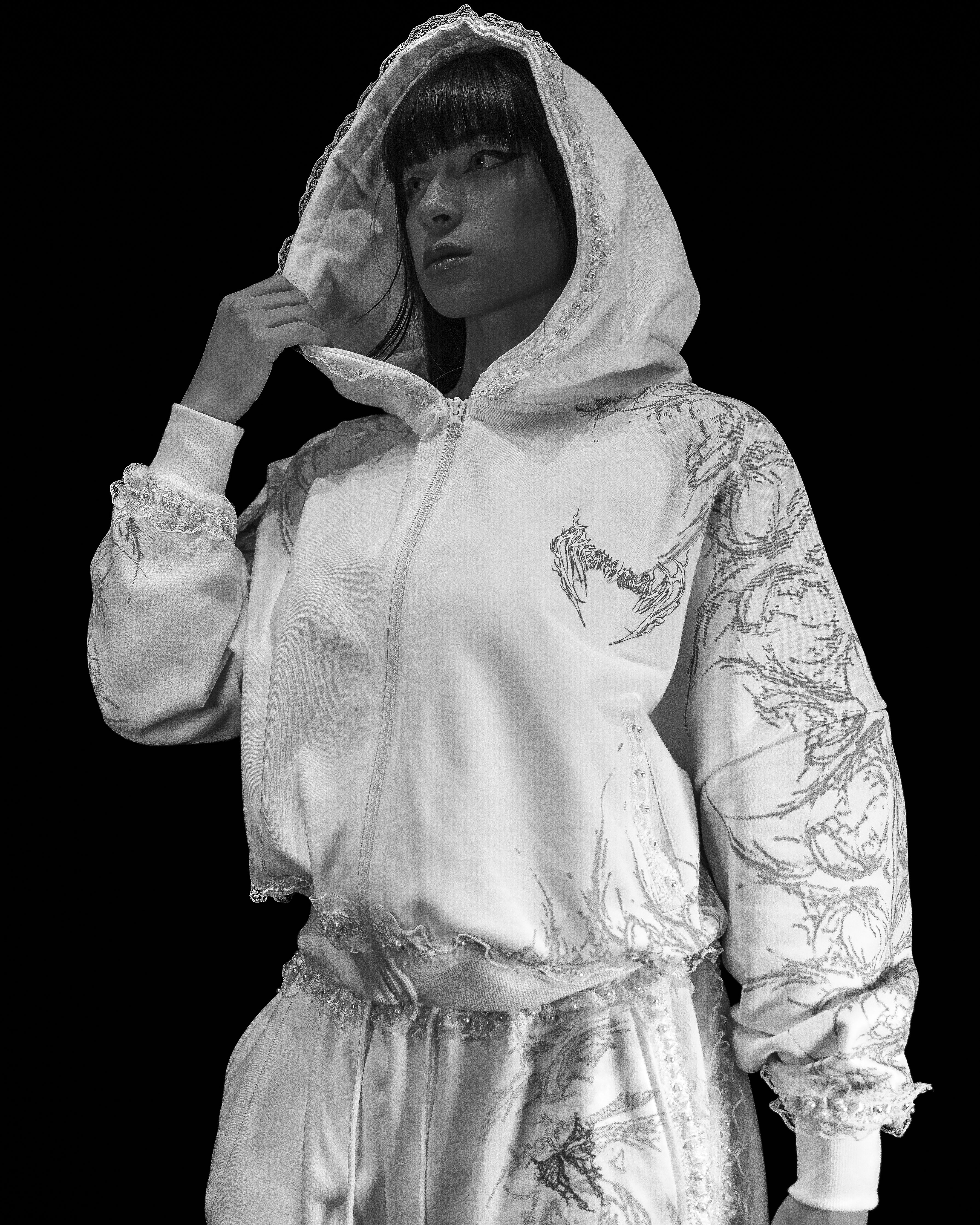 Women's Faerie Zip-up Hoodie [ANGEL VEIN] – Breathedivinity