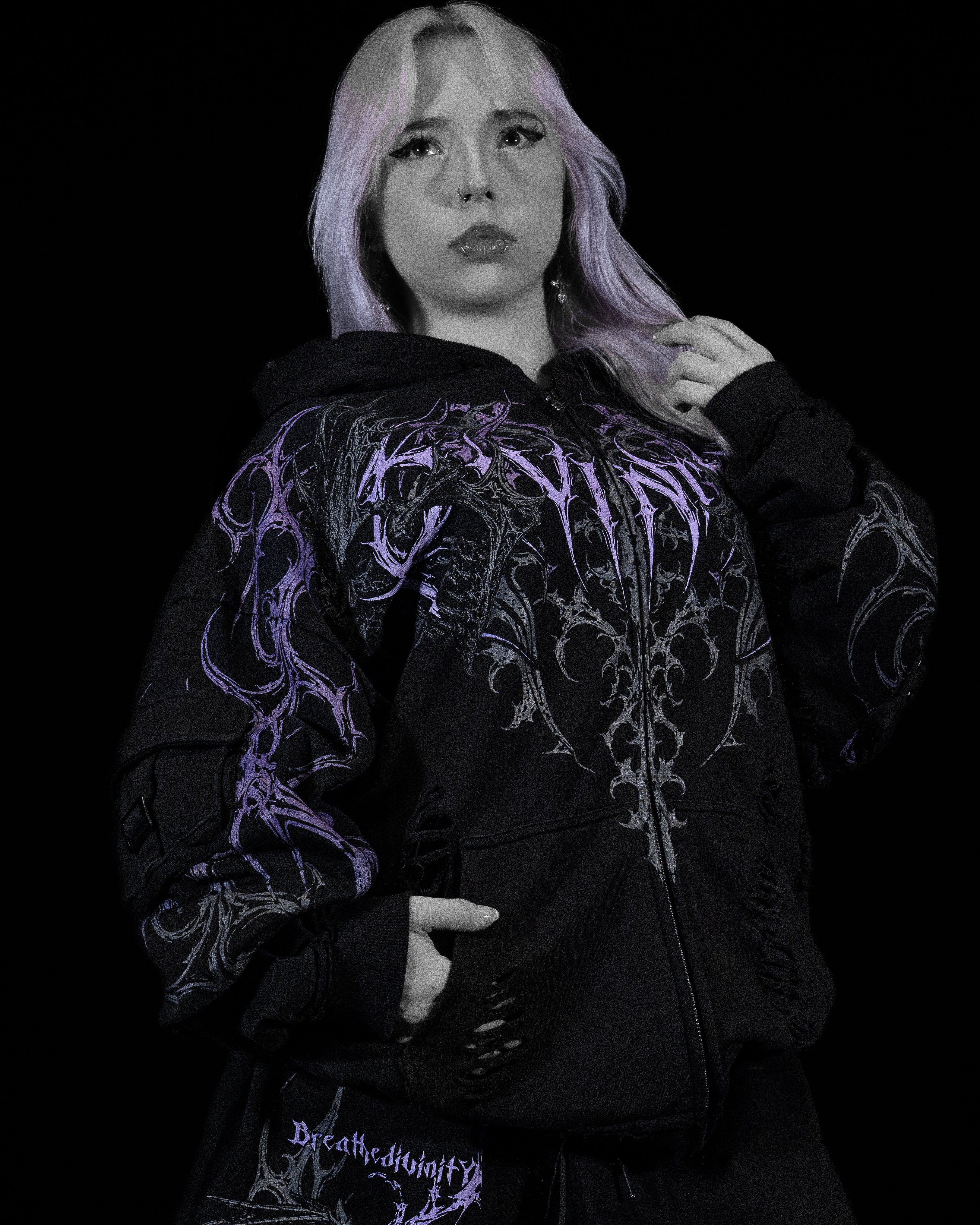 Vindicator Tarnished Cargo Oversized Zip-up Hoodie [REVENANT