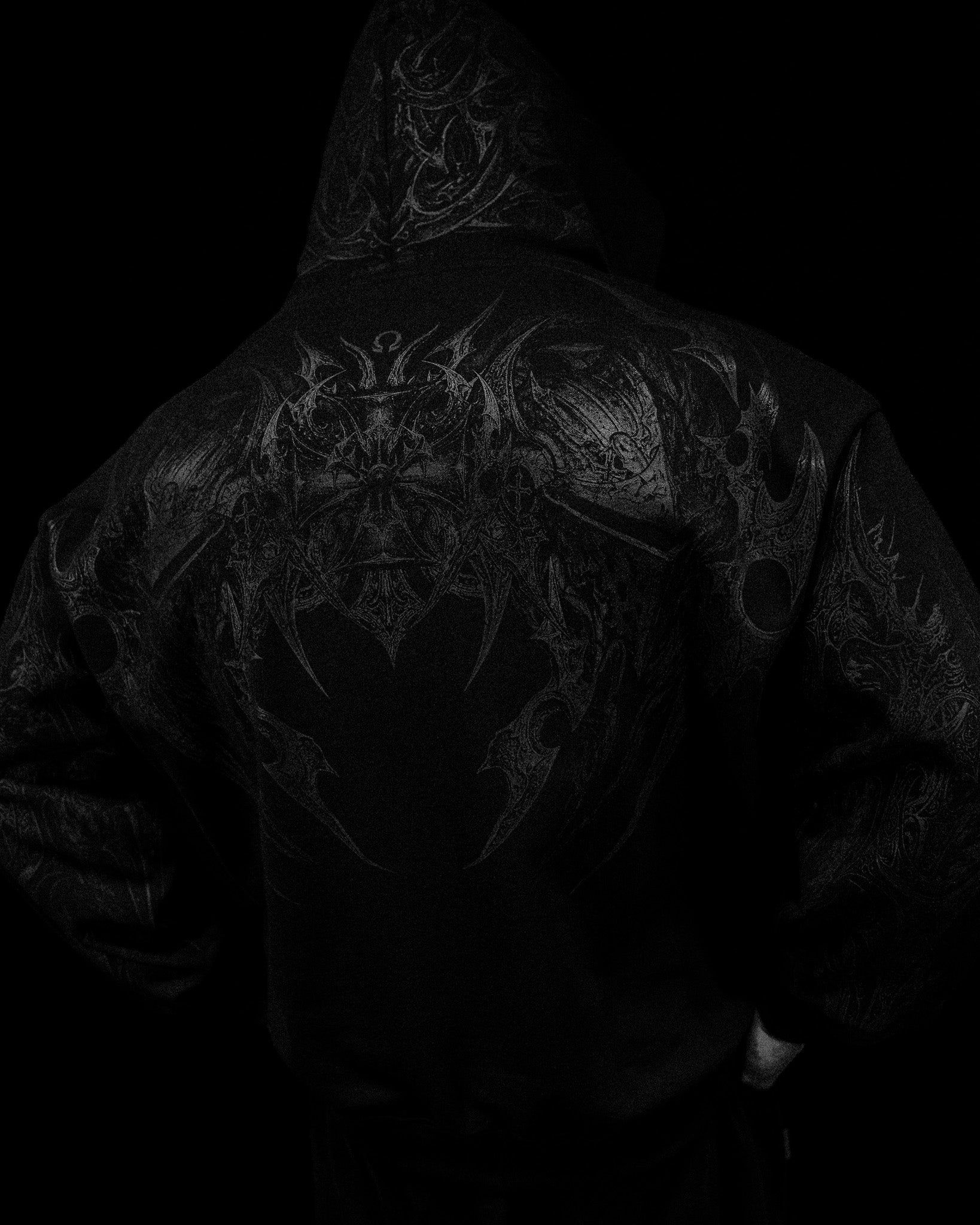 Berserker Oversized Zip-up Hoodie [DARKNESS] – Breathedivinity