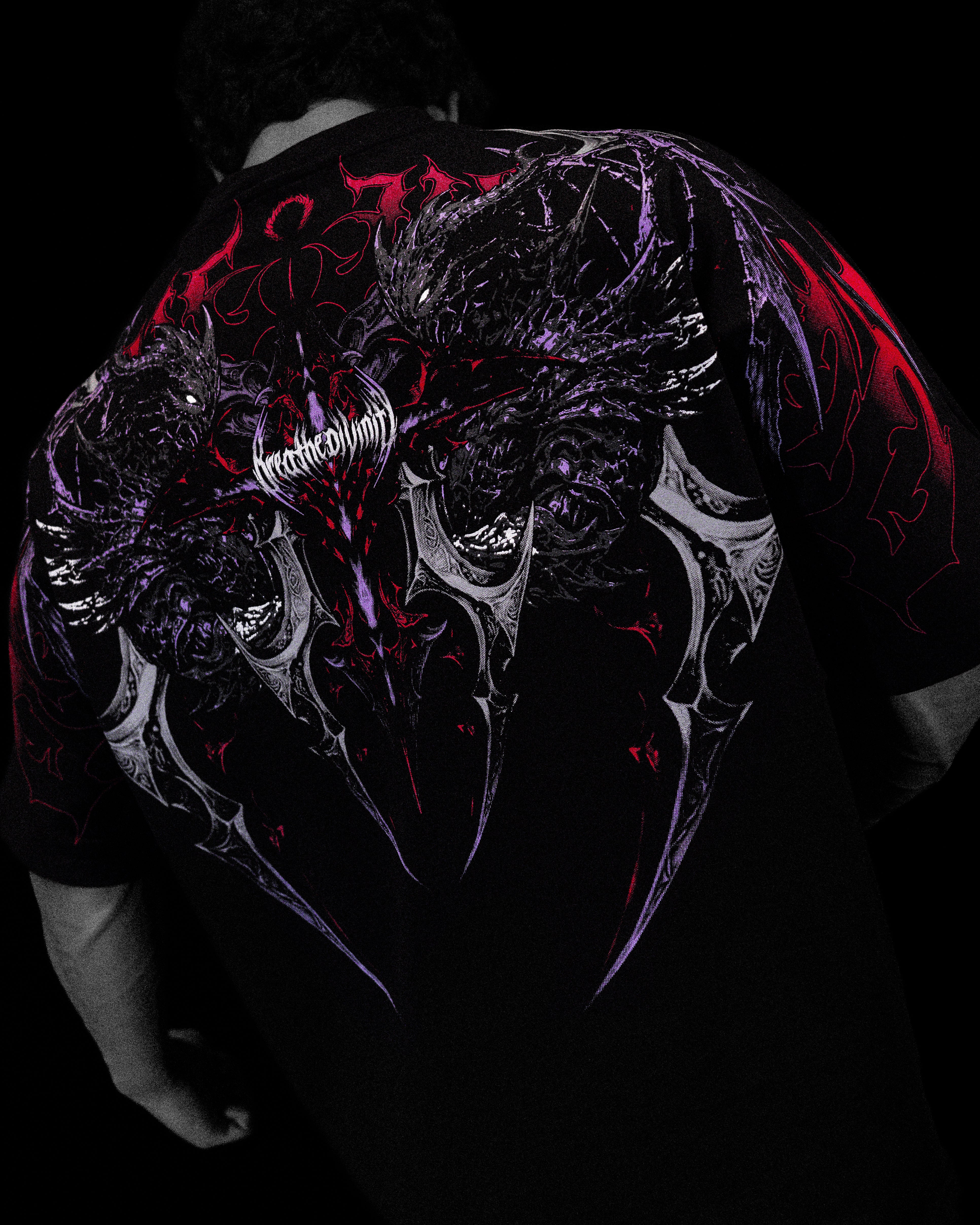 breathedivinityオーバーサイズTシャツ Shadow Monarch Oversized T-shirt [PHANTOM] – Breathedivinity