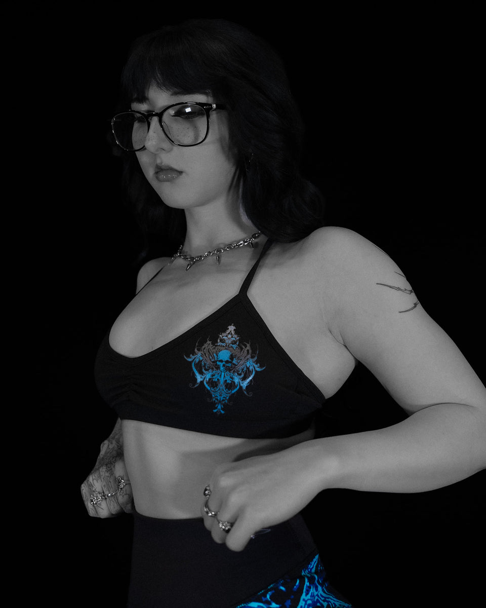 Women's Void Tech™ Shadow Heart Sports Bra [MIDNIGHT BLUE