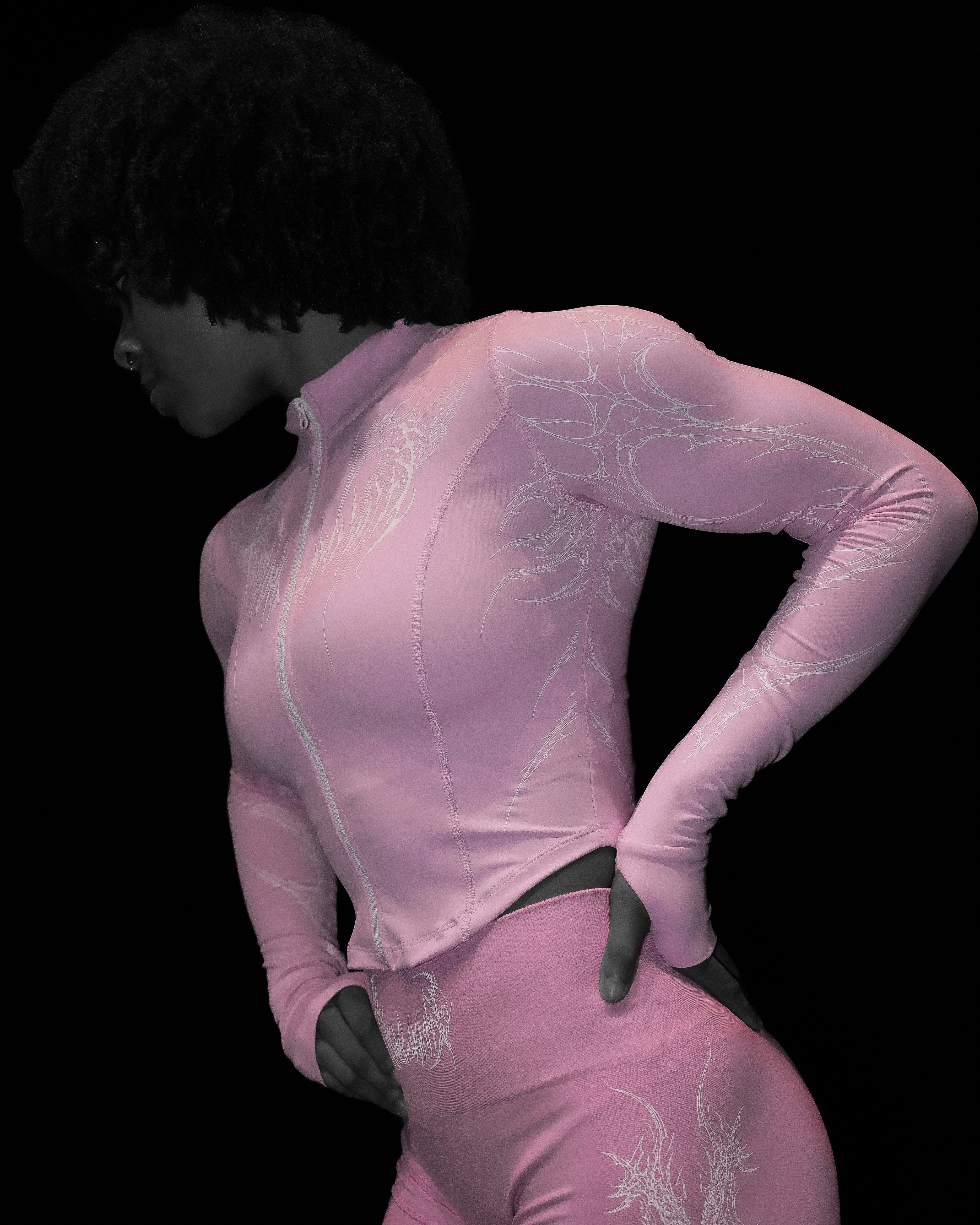 Women's Void Tech™ Moonveil Zip-up Compression jacket [STRAWBERRY