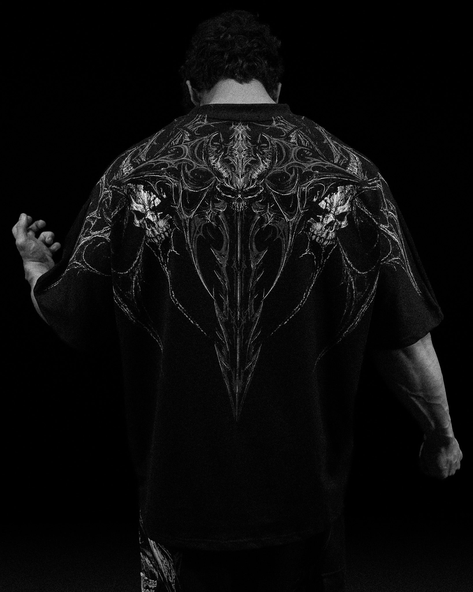 Dragon Blade Oversized T-SHIRT [VOID BLACK] | Breathedivinity