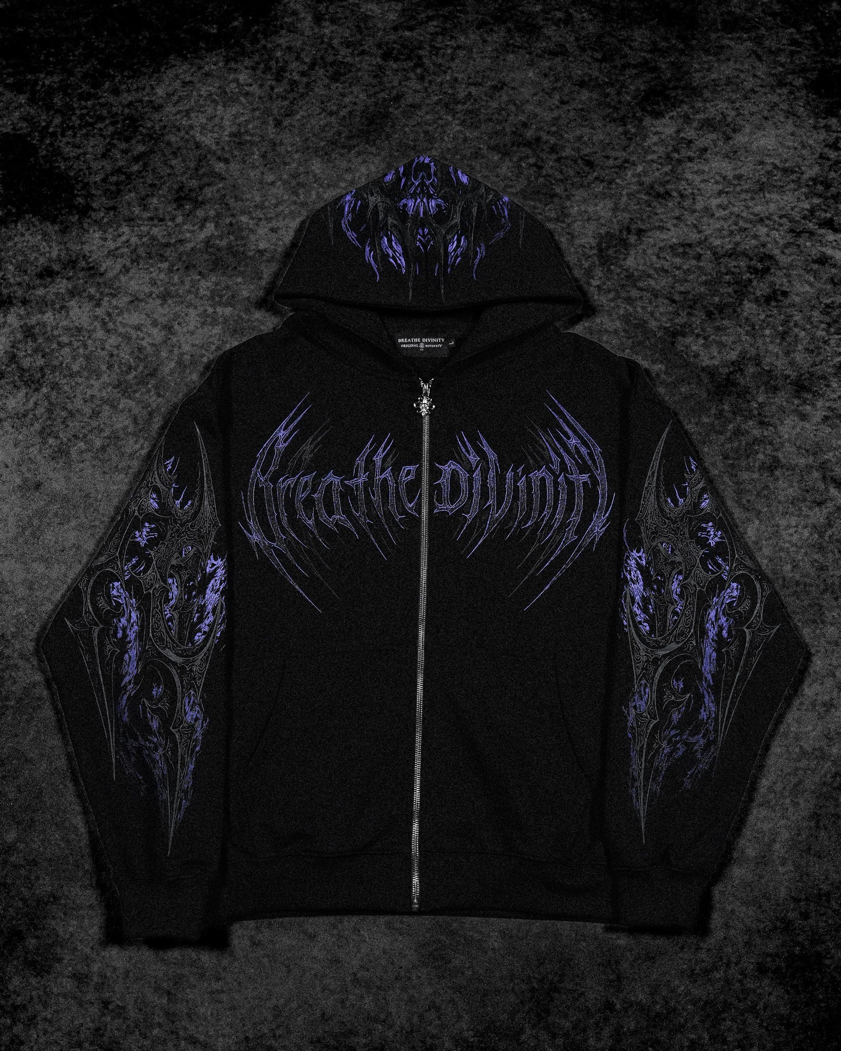 Berserker Oversized Zip-up Hoodie [DUSK] – Breathedivinity