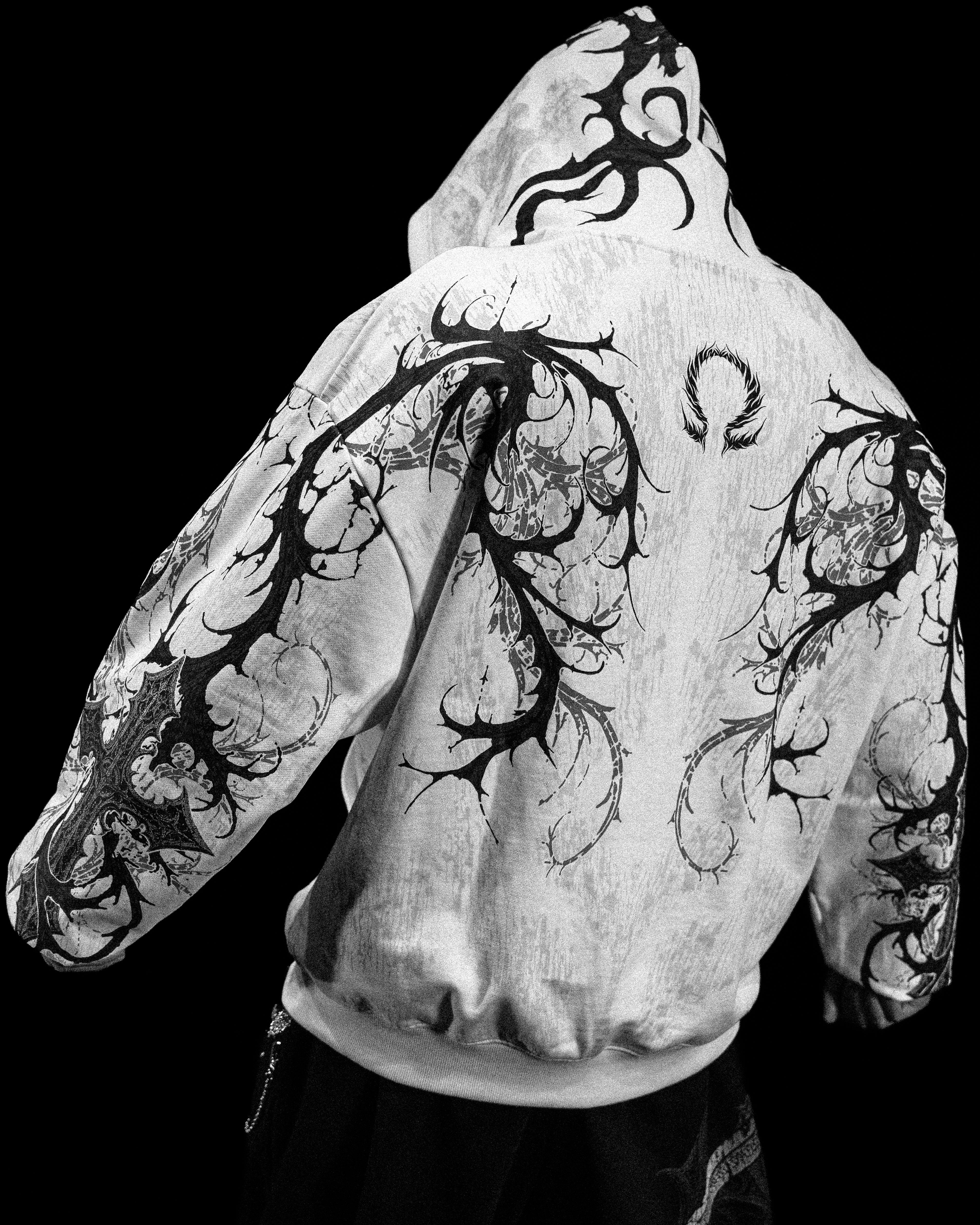 Sanctuary Oversized Zip-up Hoodie [DIVINE WHITE] – Breathedivinity