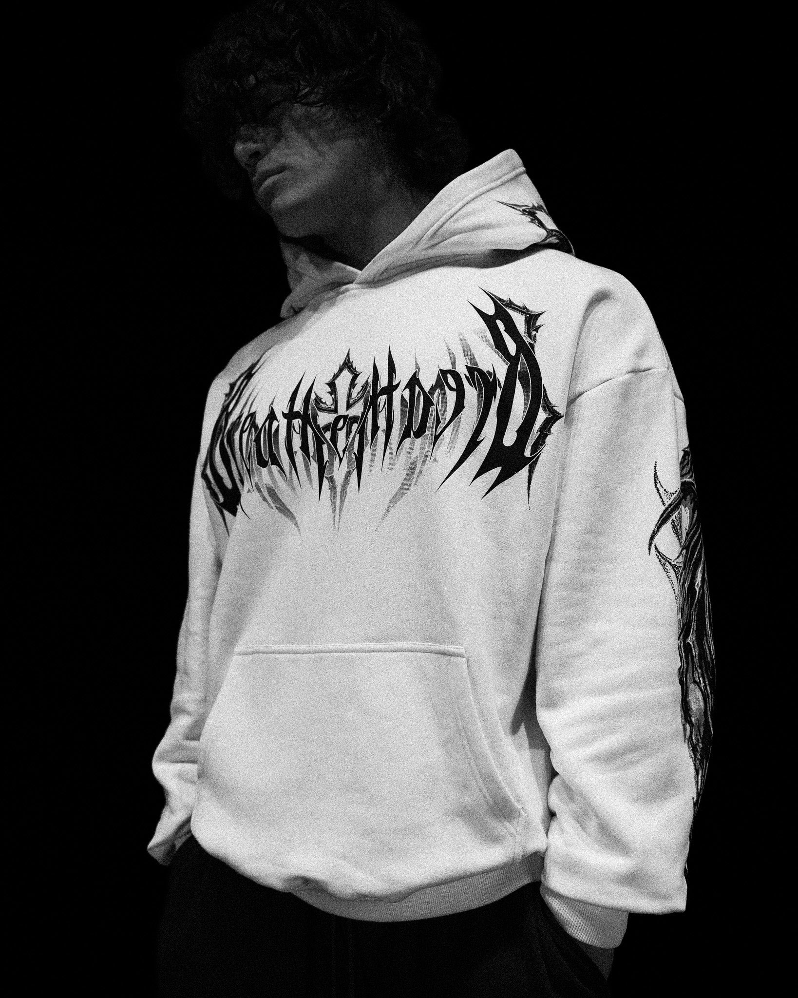 Nightfall Oversized Pullover Hoodie [DIVINE WHITE] – Breathedivinity