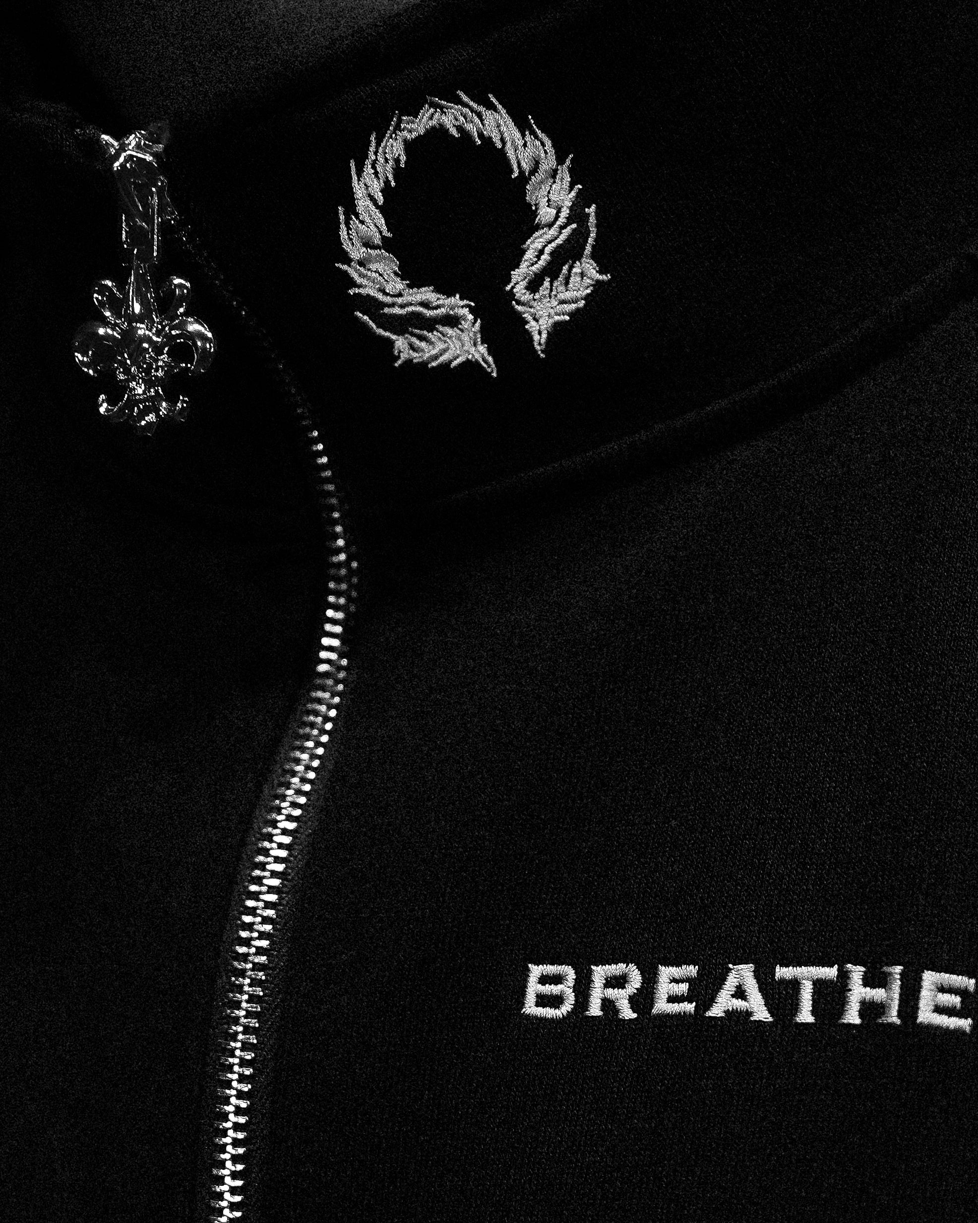 Deconstructed Oversized Cut & Sew Panel Full Zip Jacket [VOID