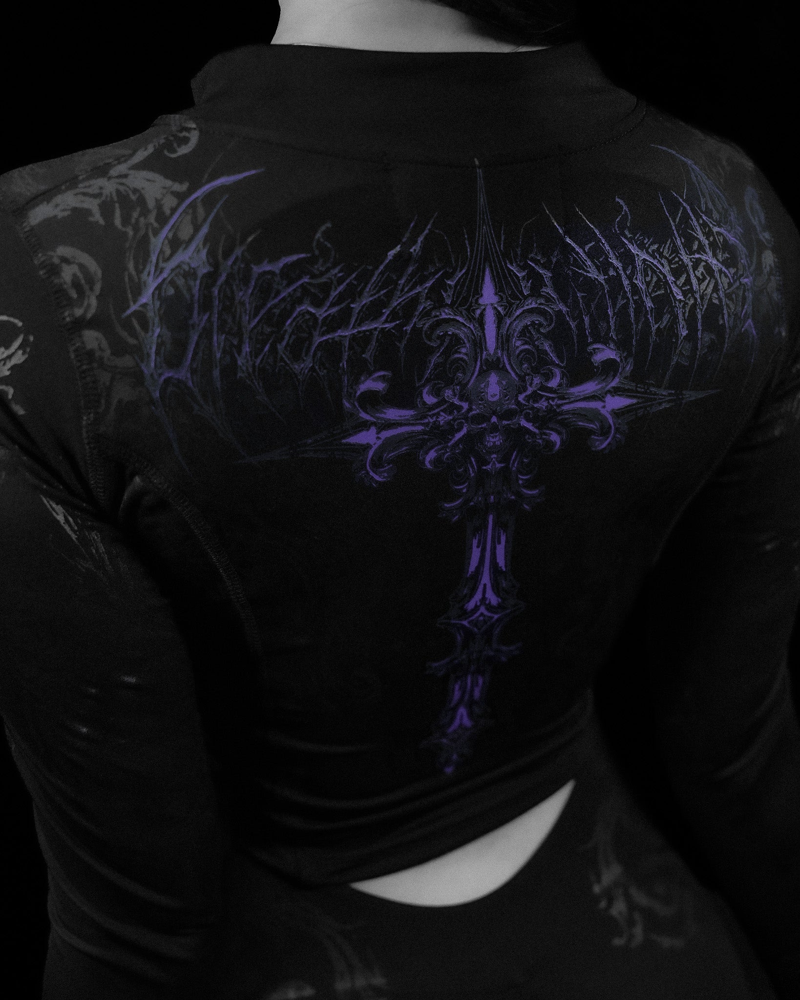 トップス breathedivinity Compression Void Black Women's Void Tech™ Boneveil Zip-up Longsleeve Compression [VOID