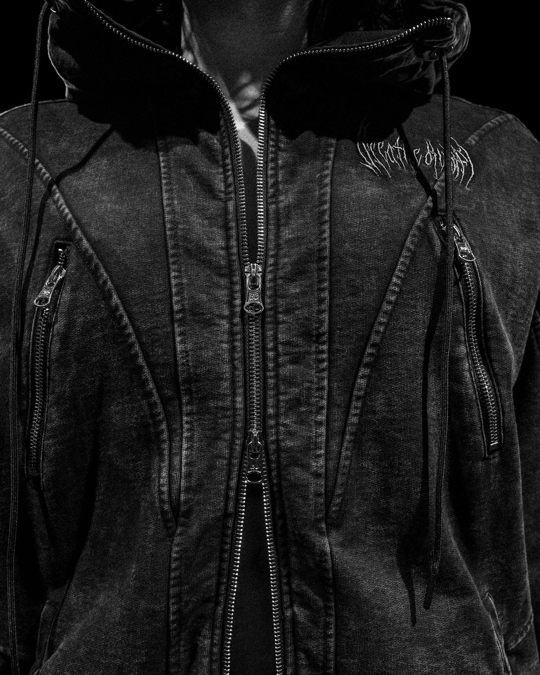 Mercenary Tactical Oversized Full-Zip Hoodie [GHOST]