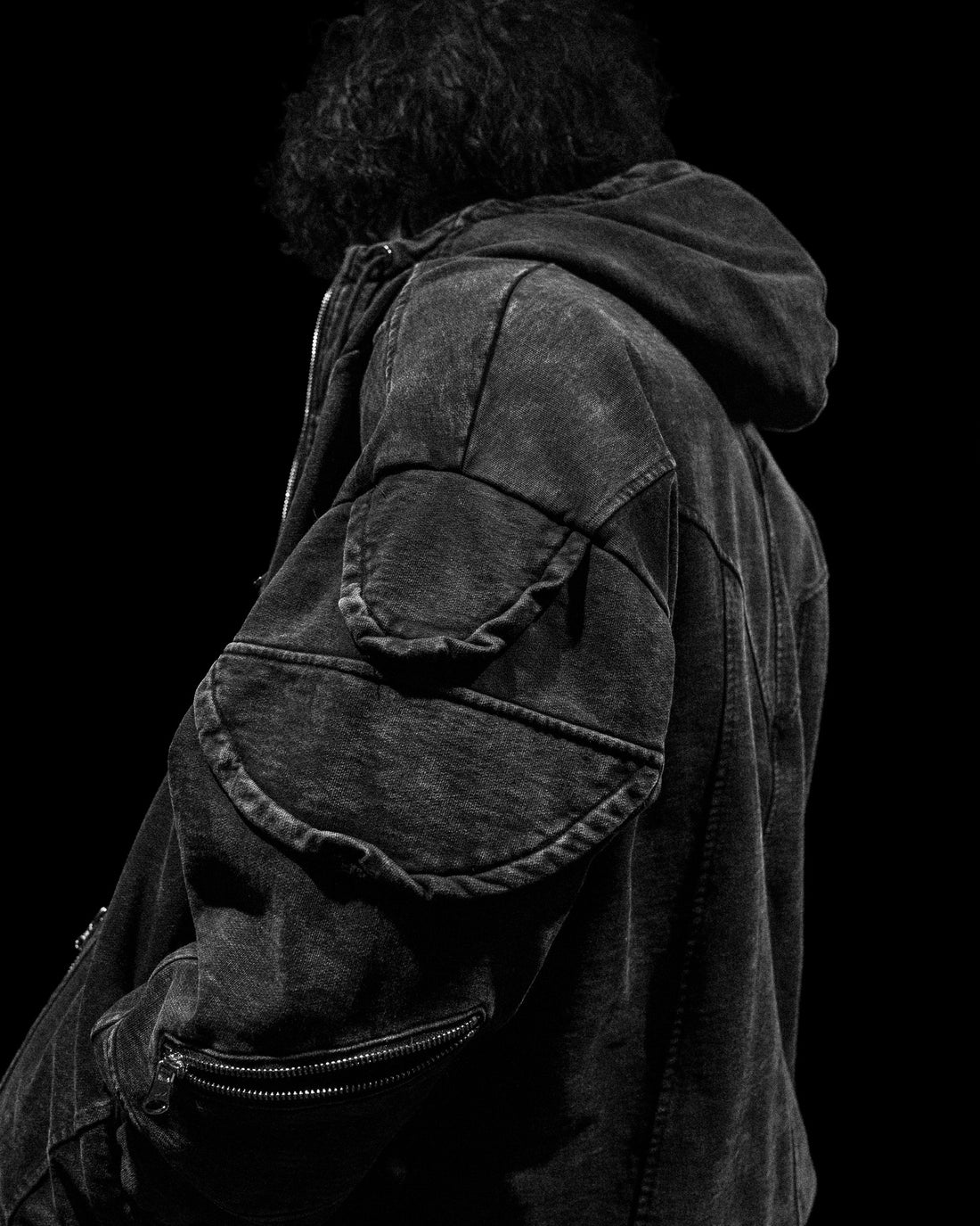 Mercenary Tactical Oversized Full-Zip Hoodie [GHOST]