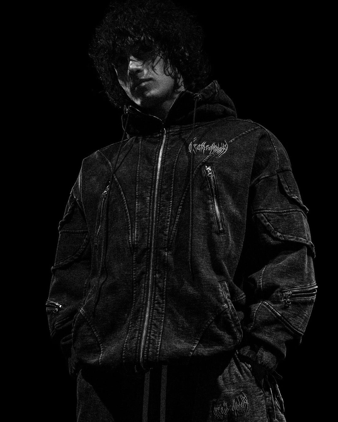 Mercenary Tactical Oversized Full-Zip Hoodie [GHOST]