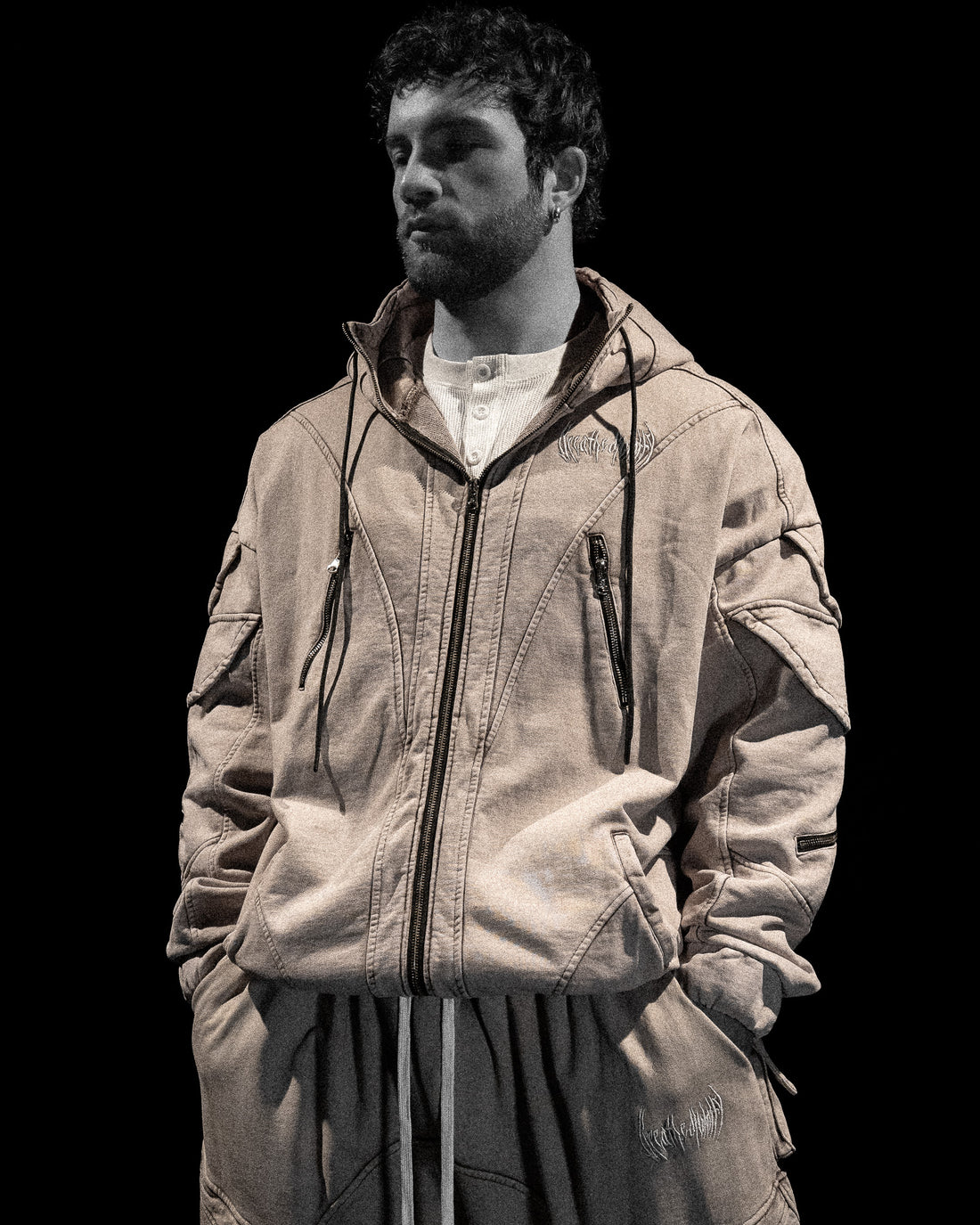 Mercenary Tactical Oversized Full-Zip Hoodie [BONESAW]