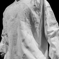 Vengeance Embroidery Oversized Crewneck [PORCELAIN]