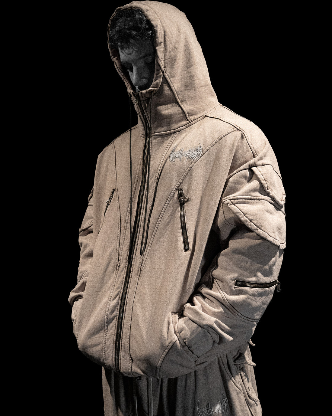Mercenary Tactical Oversized Full-Zip Hoodie [BONESAW]