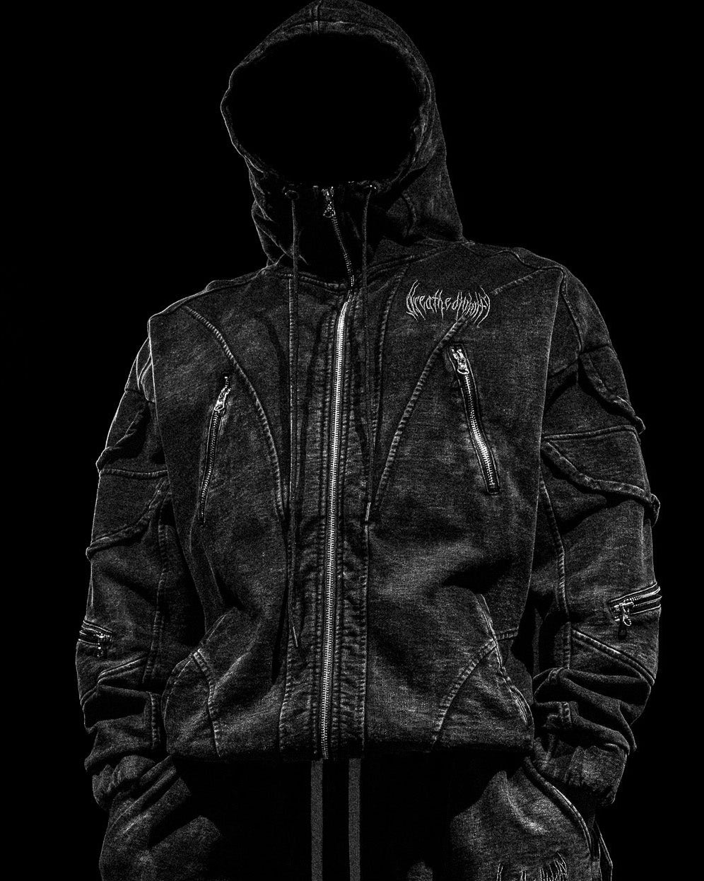Mercenary Tactical Oversized Full-Zip Hoodie [GHOST]