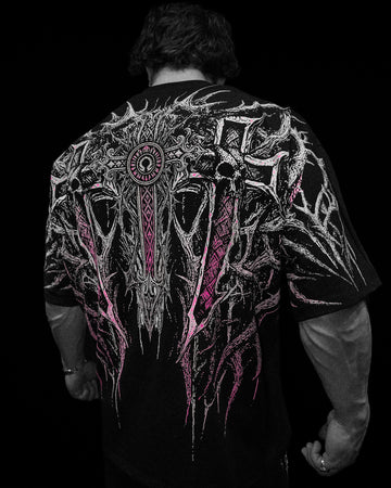 Heaven's Gate Oversized T-shirt [BLOSSOM PINK]