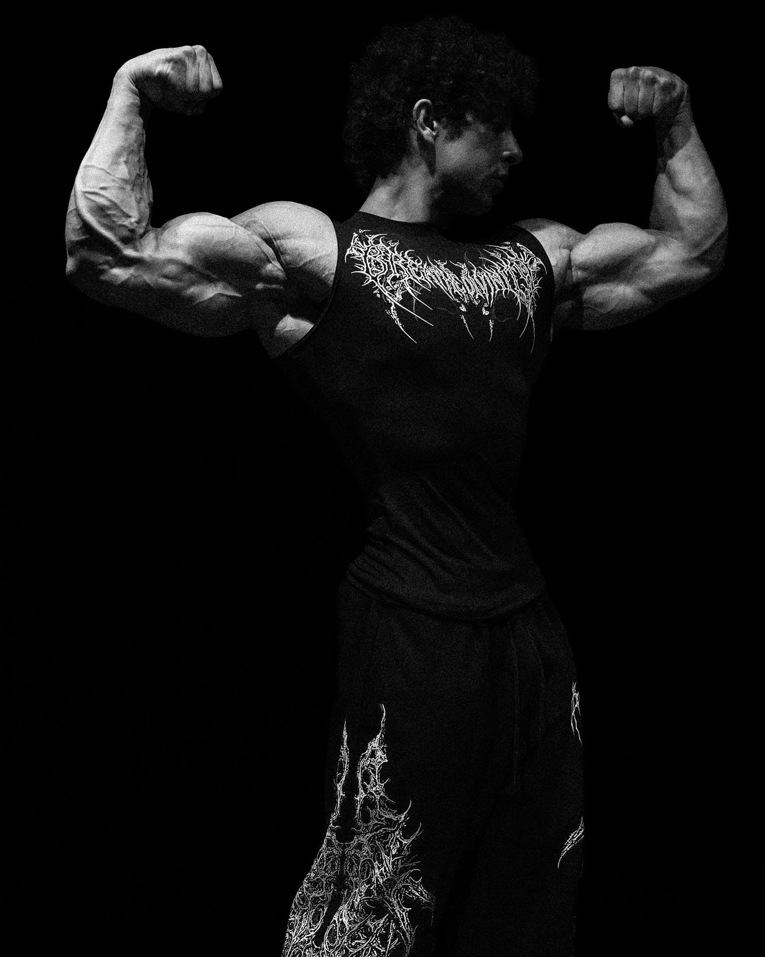 Void Tech™ Cyber Skeleton Cut-off Delt Compression [VOID BLACK]