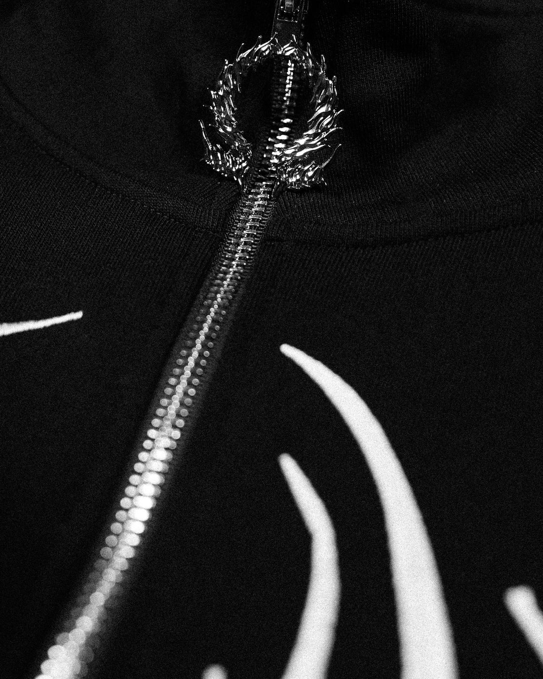 Obsidian Oversized Zip-up Jacket [MIDNIGHT]