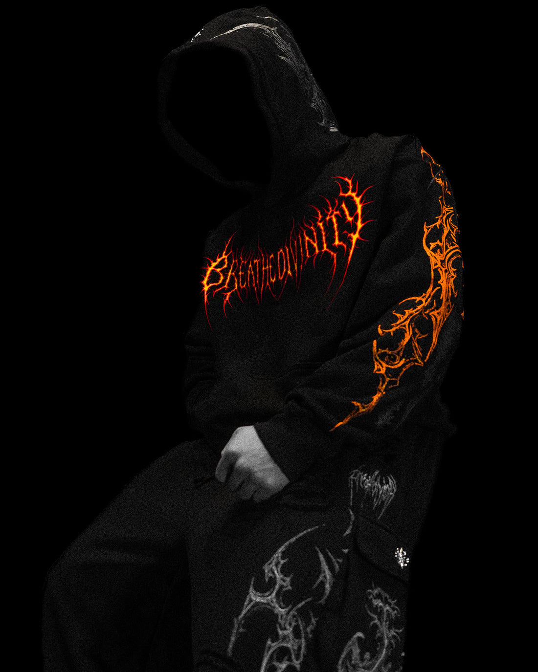 Dragon Blade Oversized pullover hoodie [INFERNO]