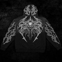Deathwing Oversized Zip-up Hoodie [SMOKE]