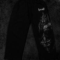 Fallen Knight Uncuffed Banana shape sweatpants [VOID BLACK]