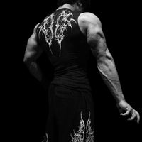 Void Tech™ Cyber Skeleton Cut-off Delt Compression [VOID BLACK]