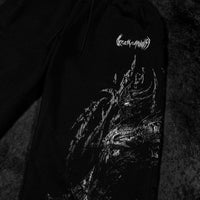 Fallen Knight Uncuffed Banana shape sweatpants [VOID BLACK]