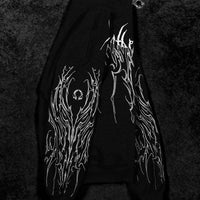 Obsidian Oversized Zip-up Jacket [MIDNIGHT]