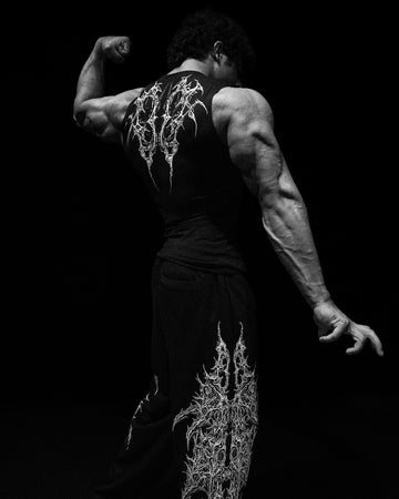 Void Tech™ Cyber Skeleton Cut-off Delt Compression [VOID BLACK]