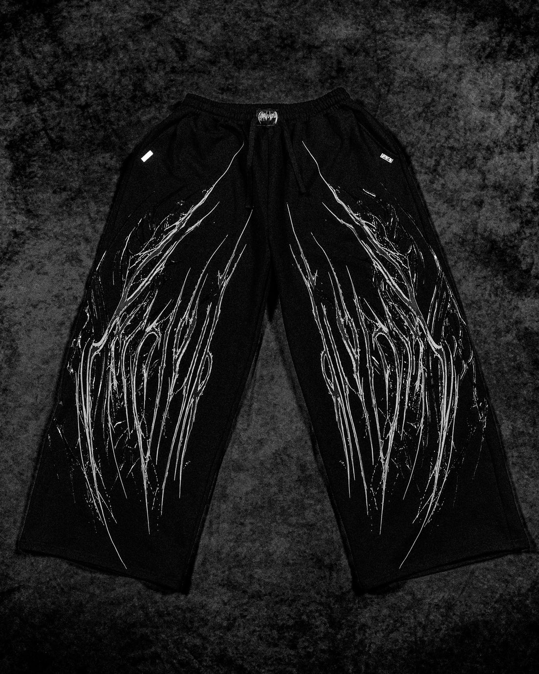 Venom Texture Symbiote Banana sweatpants [VOID BLACK]