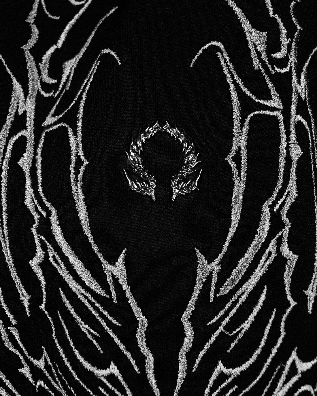 Obsidian Oversized Zip-up Jacket [MIDNIGHT]