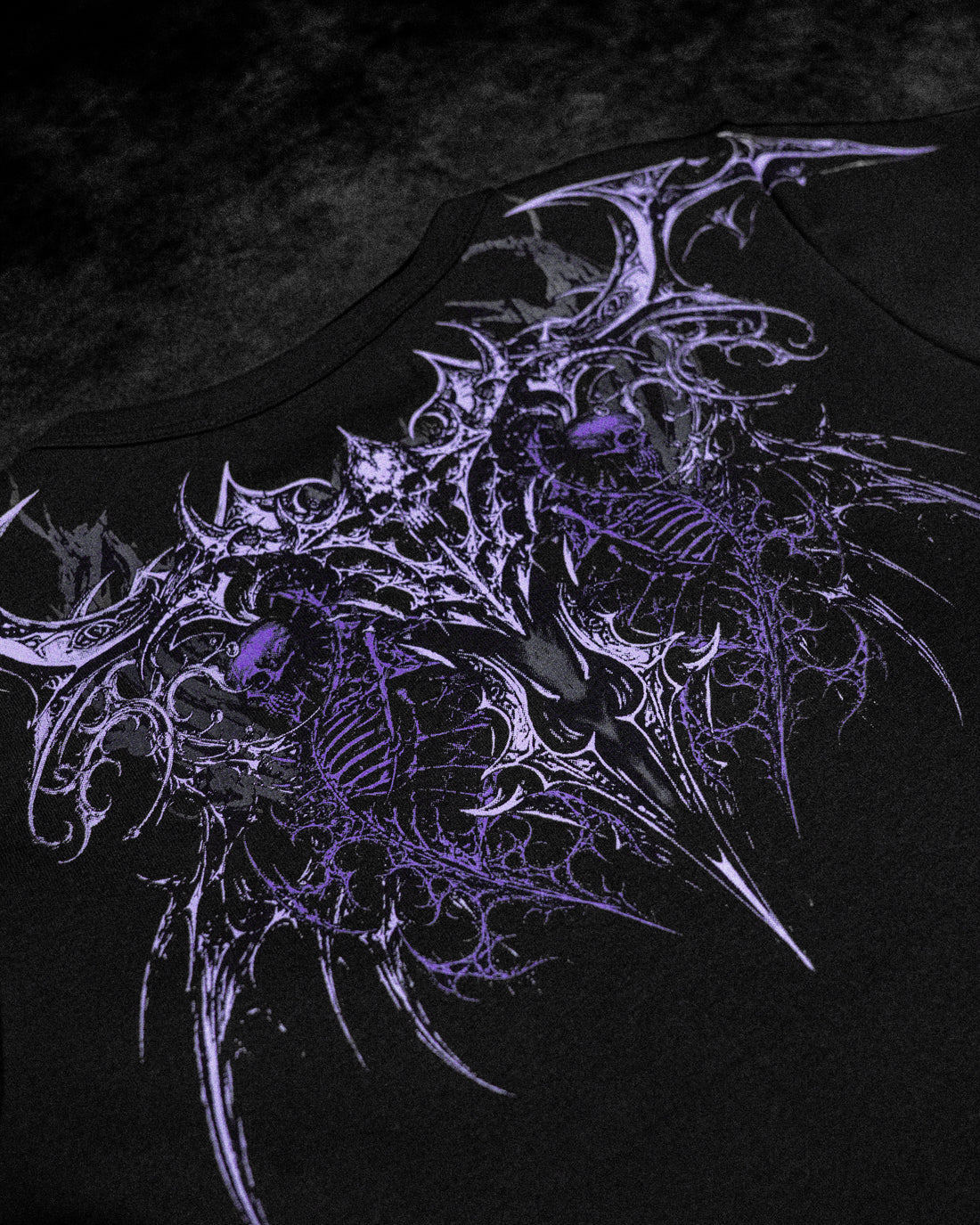 Women's Death Sigil Baby Tee [DUSK]