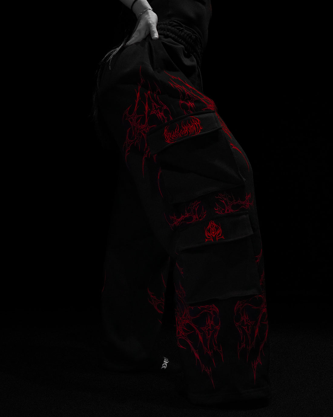 Women's Duskraven banana shaped Uncuffed Cargos [NIGHTMARE]