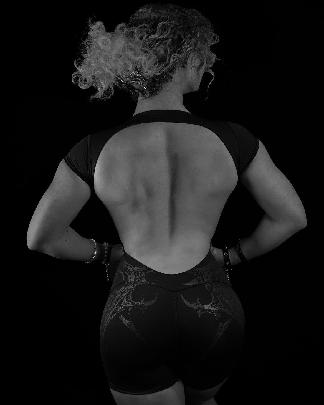 Womens Void Tech™ Revenant Open Back Bodysuit [DARKNESS]