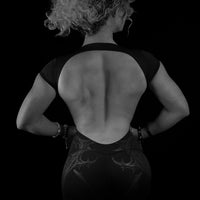Womens Void Tech™ Revenant Open Back Bodysuit [DARKNESS]