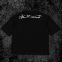 Oversized Elegance Waffle Henley [VOID BLACK]