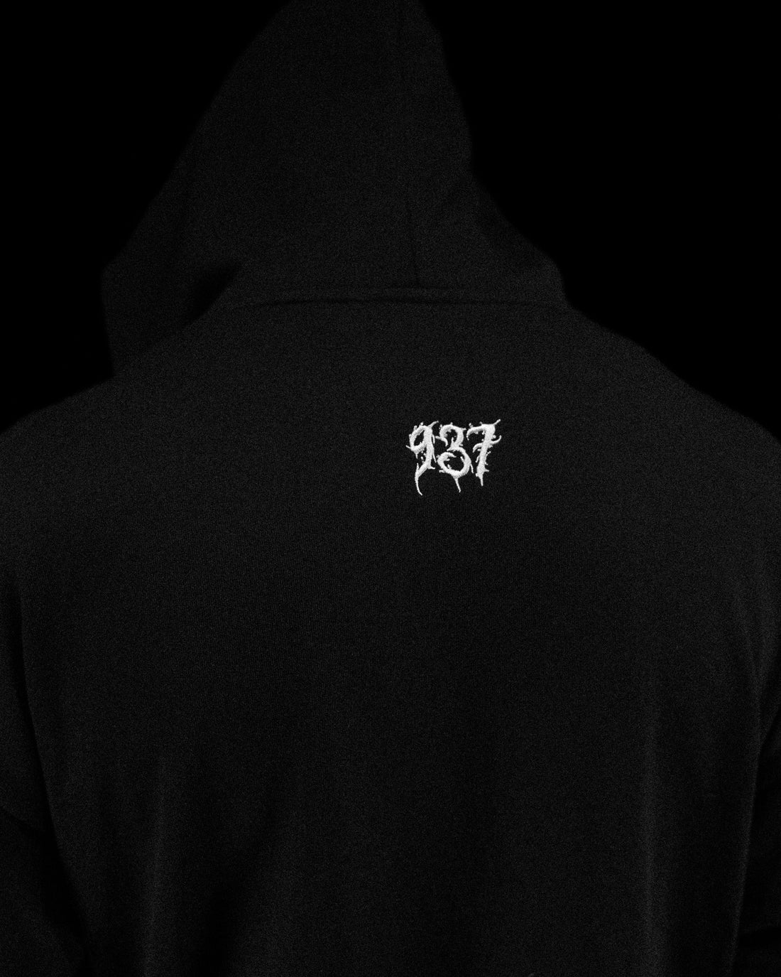 Grim Reaper Embroidered Oversized Zip-up Hoodie [GHOST]