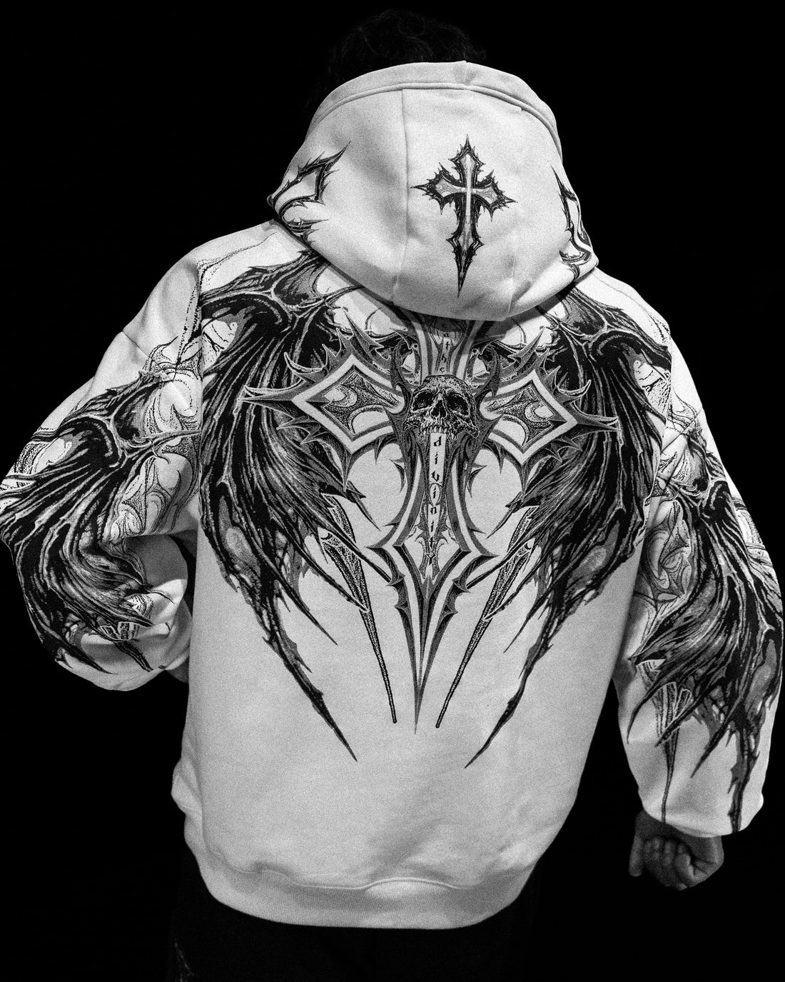 Nightfall Oversized Pullover Hoodie [DIVINE WHITE]