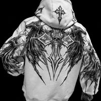 Nightfall Oversized Pullover Hoodie [DIVINE WHITE]