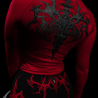 Void Tech™ Cursed Relic Long sleeve compression [CRIMSON RED]