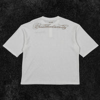 Oversized Elegance Waffle Henley [IVORY]