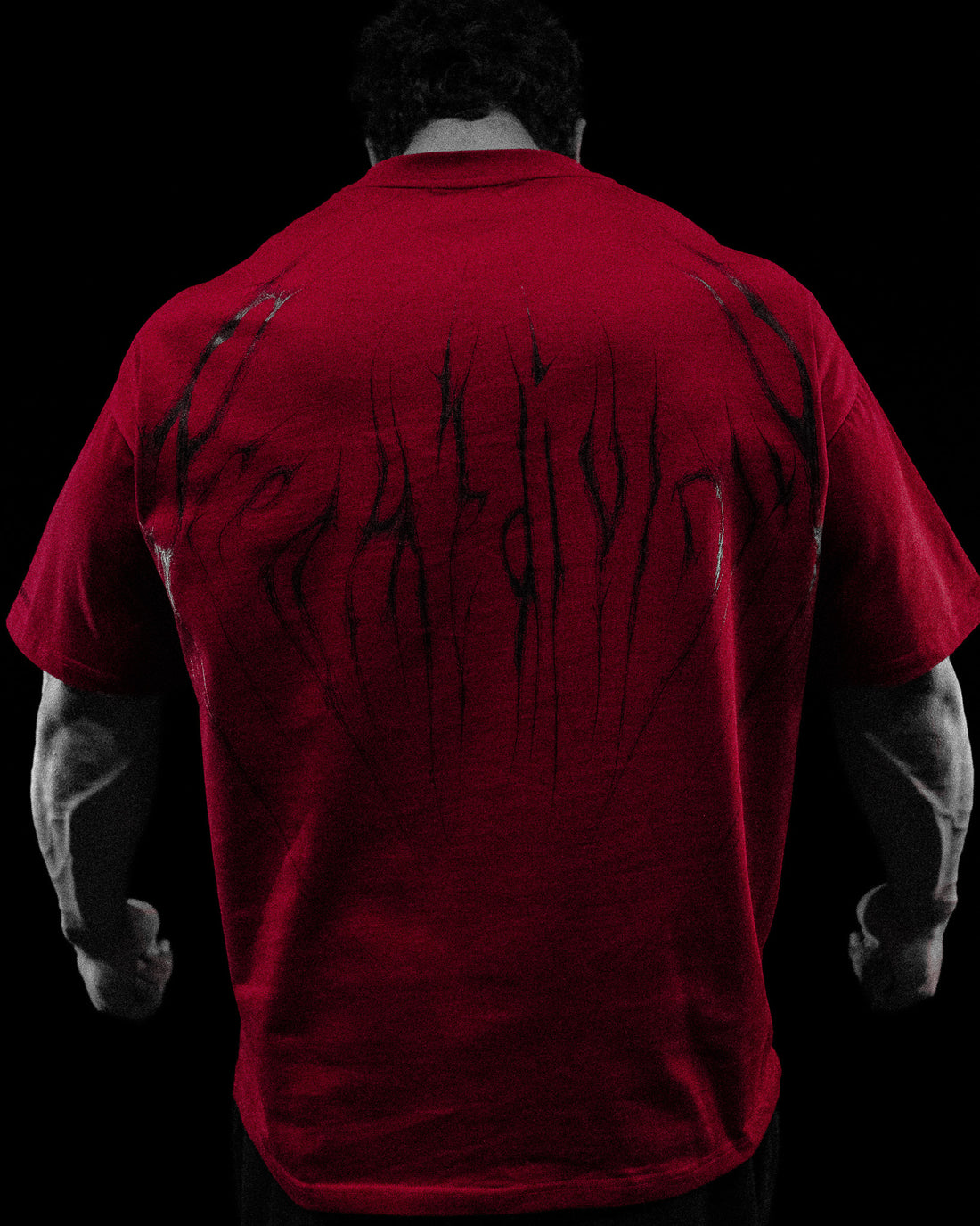 Eclipse Oversized T-shirt [CRIMSON]