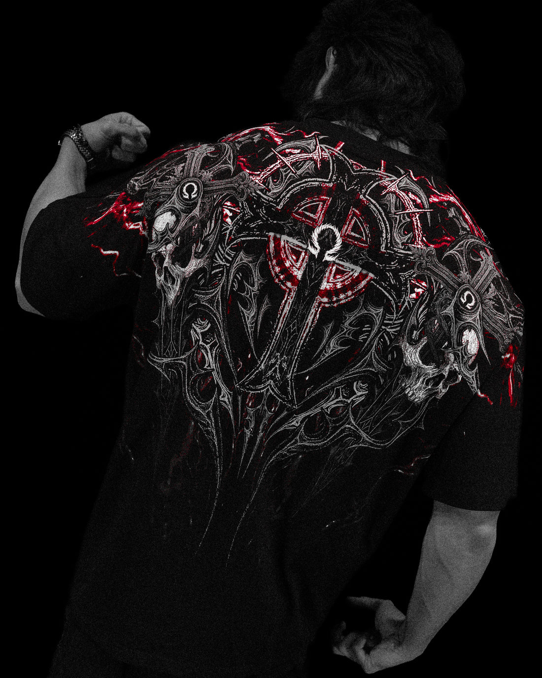 Resurrection Oversized T-shirt [HEAVENLY RED]