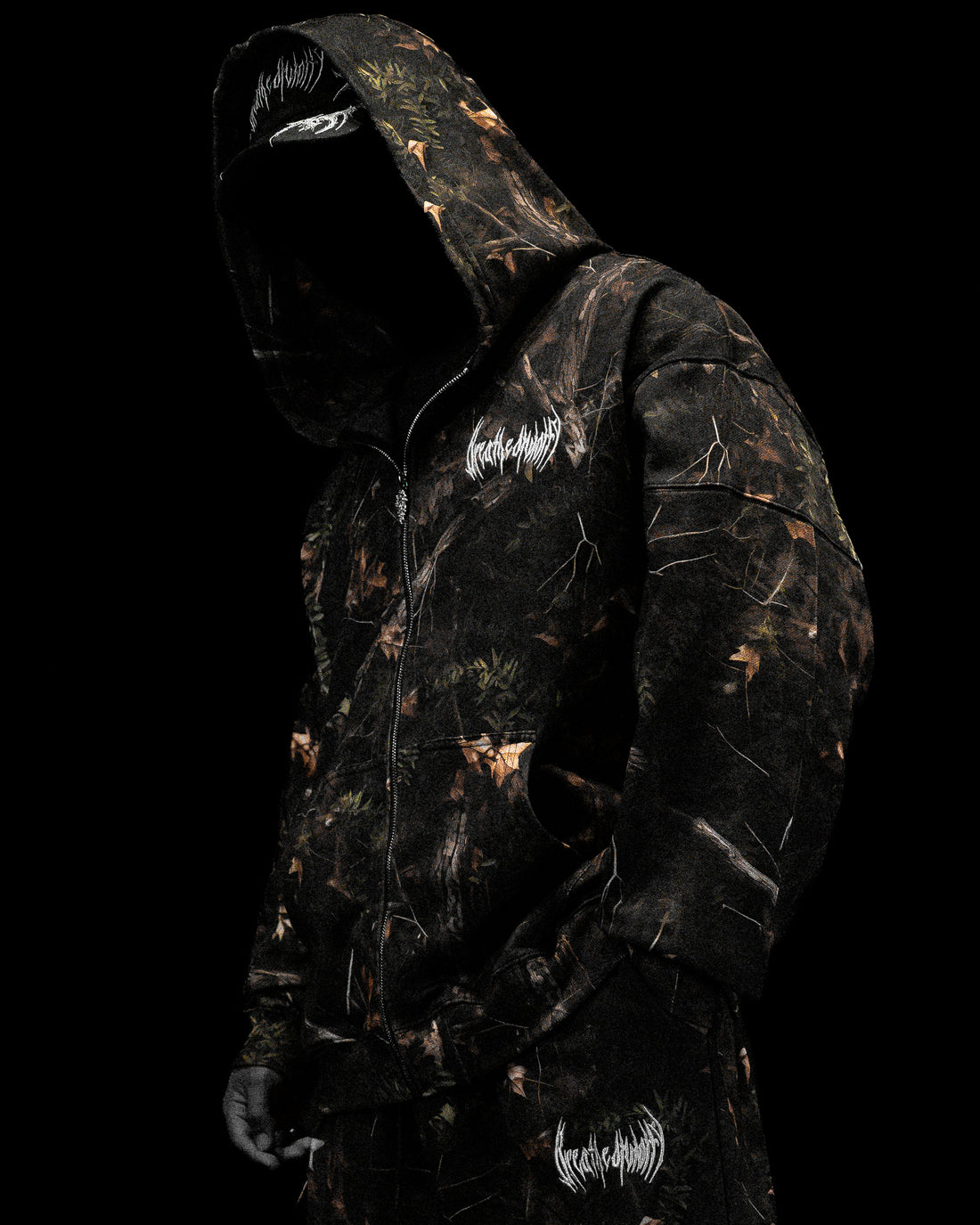 Camo Oversized Zip-up Hoodie [OVERGROWTH CAMO]