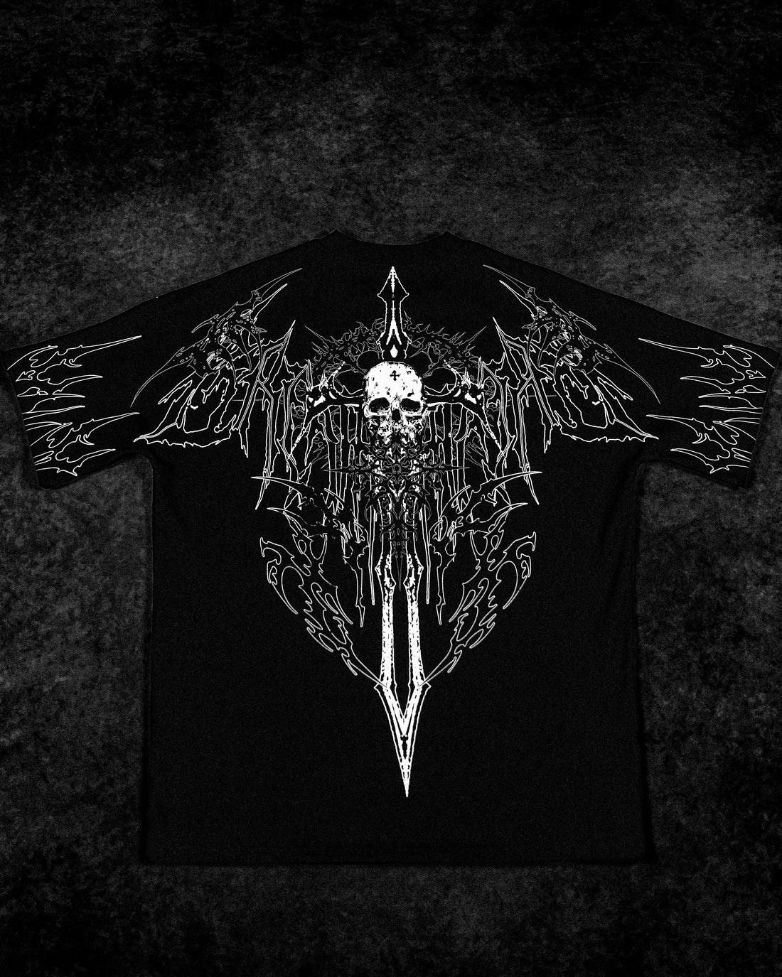 Bone Splitter Oversized T-shirt [VOID BLACK]