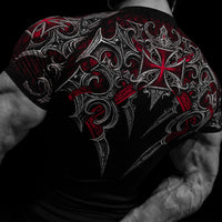 Void Tech™ Armored Short Sleeve Compression [BLOOD METAL]